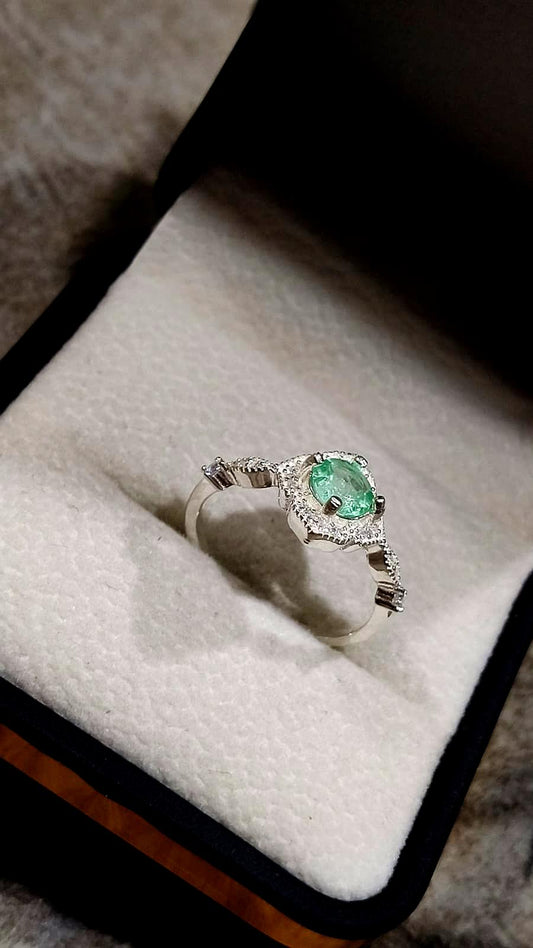 ✨Silver Luxe Emerald✨